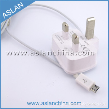 Hot Selling for Samsung Micro USB UK Charger (WP-024)